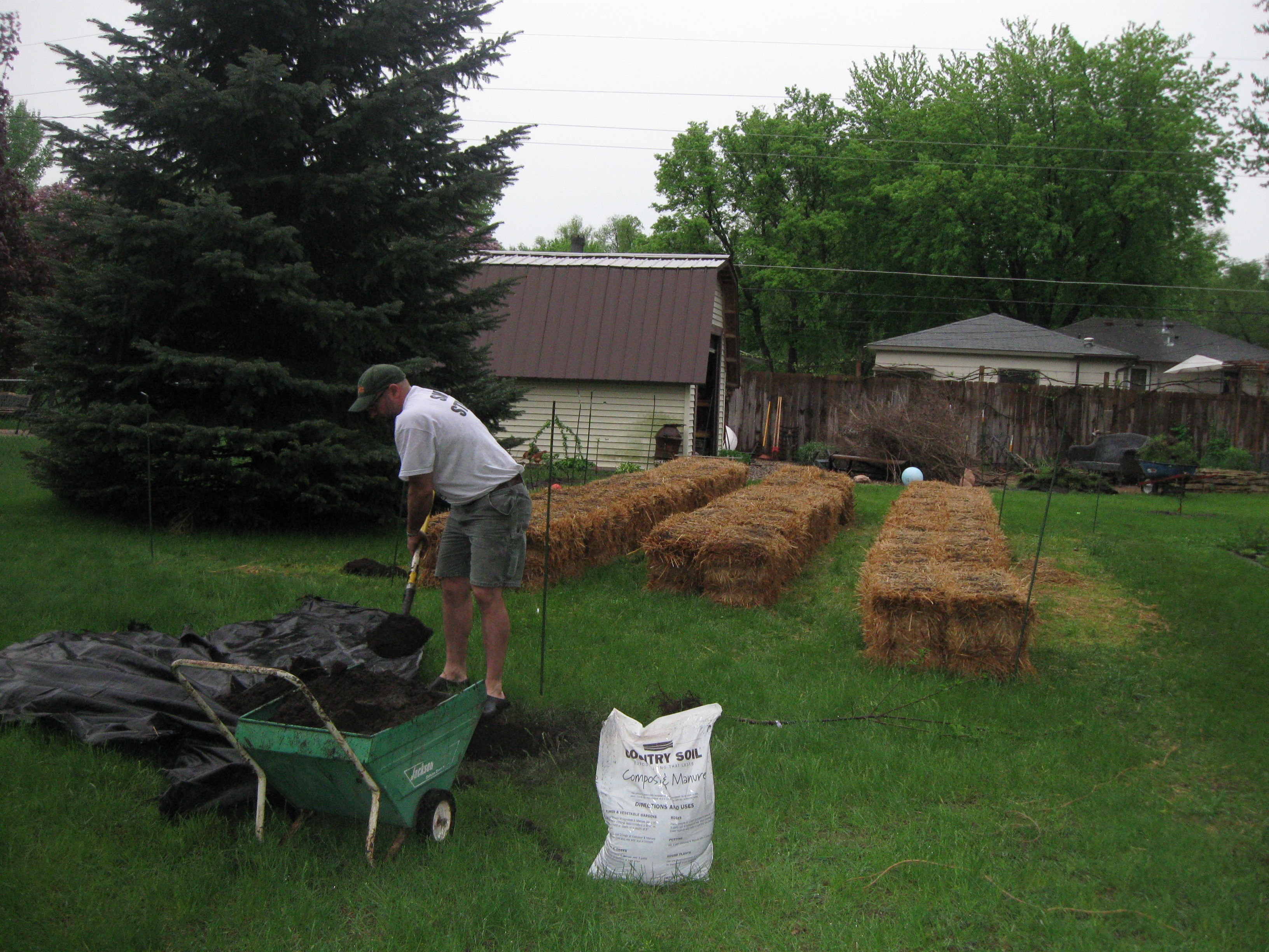How We Conditioned Straw Bales The Organic Way Dirt Wind